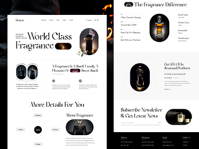 Perfume Website aroma beauty body care design ecommerce frangance landing page parfume parfume website parfumestore perfumes ui ux web web design webdesign website