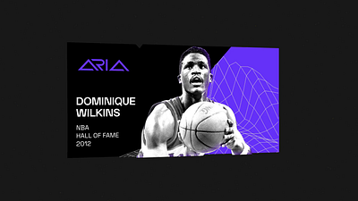 ARIA Sports Card branding design motion graphics