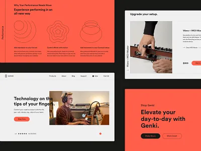 Genki Instruments - Custom E-commerce adchitects animation design e commerce microinteractions music music instrument ui ui design ux design