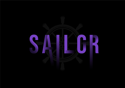 Sailor word logo concept branding graphic design logo design