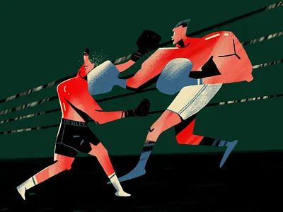 Boxing boxing character illustration sport