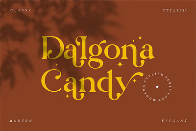 Free Dalgona Candy - Font calligraphy display font display typeface elegant font font font awesome font family fonts handwritten lettering modern font modern fonts sans serif sans serif font script serif font type typedesign typeface vintage font