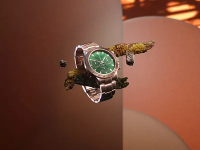 Daytona Autumn 🍂 animation art autumn blender c4d clean concept daytona design gold modern motion nature rolex rose slider stone ui watch web