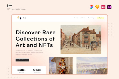 Free NFT Hero Header Image app branding clean design crypto design digital exchange finance graphic design header image hero header innovation money motion graphics nft hero ui ui design ux ux design website