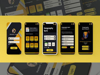 Quiz App design figma game login mobileapp questions quiz quiz app quiz app quiz apps test apps ui uiux ux