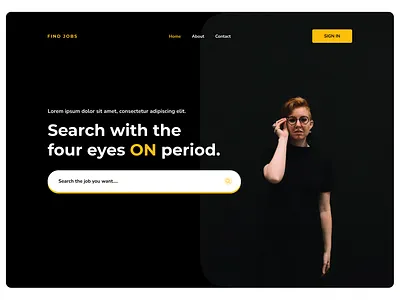 Job Landing Page design landing page ui