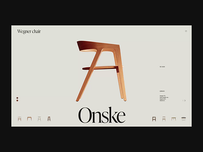 Onske — Concept 3d web webdesign website