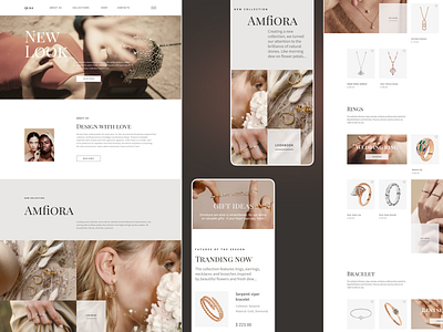 Quile / Online store of jewelry dailyinspiration design designinspiration dribbble dribbblers interface jewelry minimal store ui uiux uptrends user experience user interface userexperience ux uxdesign uxigers webdesign webdesigner