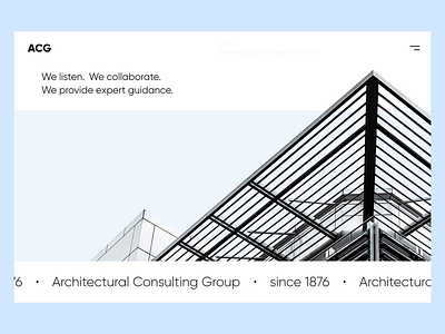 Architectural Consulting Agency Website agency website animation architectural construction figma ui website