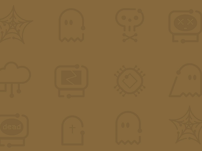 Spooky Icons 🕸️ 2d after effects animation art design flat ghost gradient graphic design halloween icon illustration isometric line motion motion graphics outline spooky tech vector