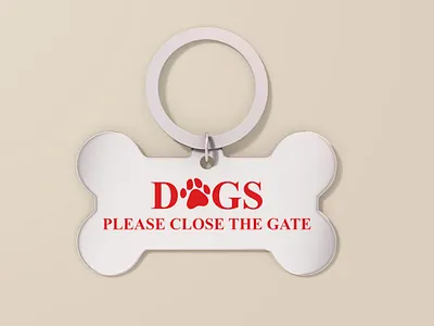 Logo-Design-Dog-Notice-Bandit-Sign-Paw-Pet-House-Bone-KeyRing bandit bone branding business design dog graphic design house illustration keyring logo logo design notice paw pet shaped sign tag top vector