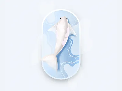 Fish 2d abstract adobe adobe illustration adobe photoshop art artwork blue clean colorful design designer drawing flat graphic design illustration minimal modern simple vector