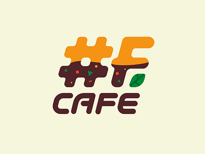 #F.cafe brand branding cafe design eco f font identity illustration leaf letter logo logotype monogram waffles