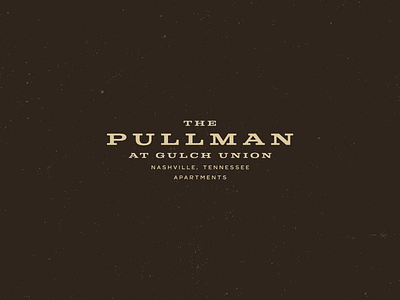 The Pullman badge brand identity branding design grunge industrial logo retro rustic typography vintage