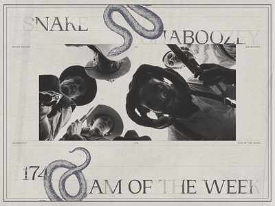 Jam of The Week | 174 album art branding college cover art design graphic design hip-hop illustration jam of the week passion project poster design shaboozey typography ui web