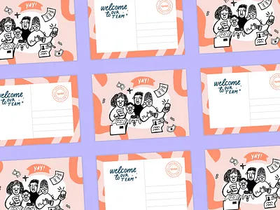 Postcard Design graphic design illustration print design