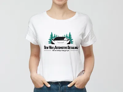 Logo-Design-Unique-Pine tree-Auto-Detailing-Car-Service-Luxury auto best branding business car design detailing graphic design illustration logo logo design luxury pine tree professional property service shine top unique vector