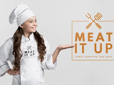 Logo-Design-Meat-Meal-Service-Steak-Restaurant-Kitchen-Shef-Make branding business cafe design dinner eat graphic design illustration kitchen logo logo design make meal professional restaurant retro service shef steak unique