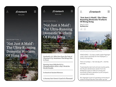 News App app design article dailyui design news ui uiux