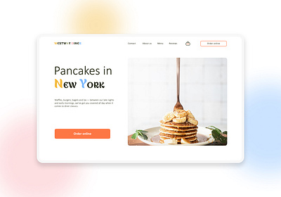 Westway Diner branding design logo typography ui ux vector web web design