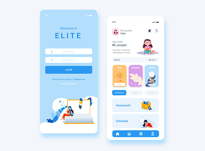 Education Mobile Application application beautiful behance branding color design dribbble flat mobile mobileapplication modern simplicity ui uiux ux web webdesign