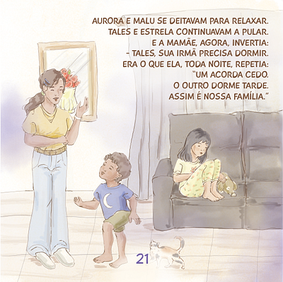 Book - Malu e Tales, cada um do seu jeitinho. book childreen book illustration watercolor