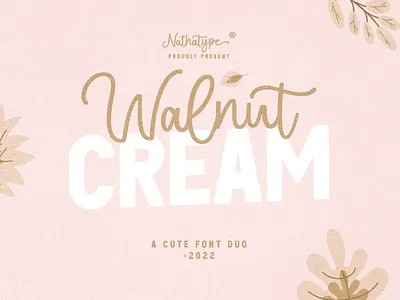 Walnut Cream - Font Duo branding design font fonts graphic design illustration logo typography ui