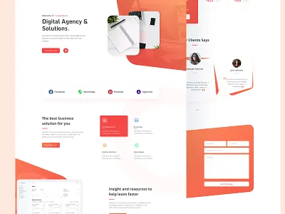 Agency website ui design agency agency website ahosanhabib922 app ui design company corporate design mobile ui design ui ui design uiux design web ui website