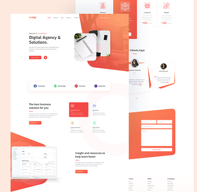 Agency website ui design agency agency website ahosanhabib922 app ui design company corporate design mobile ui design ui ui design uiux design web ui website