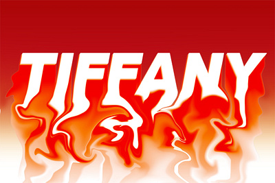 Tiff is on Fire graphic design