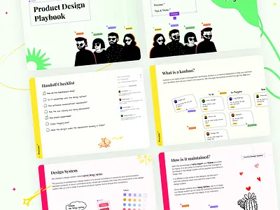 Product Design Playbook design book design process design system dribbble illustration playbook product design product designer shot team