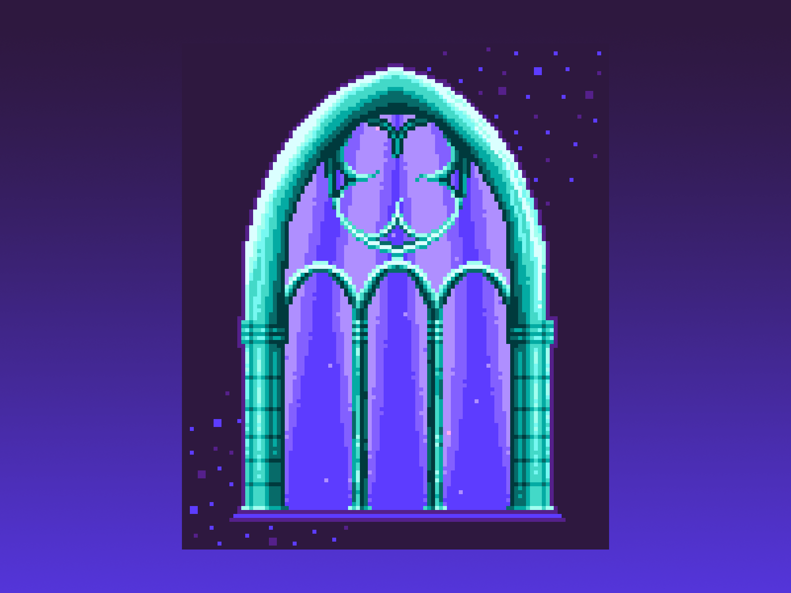 Metalabel Squad element 16bit cryptic dark doorway gateway gif gif pixel glowing illustration magical metalabel motion graphics mystical pixel art pixelart portal stars tarot