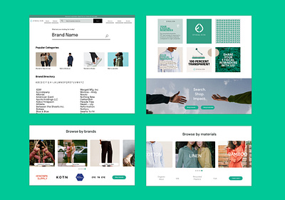 Sustainable Shopping Aggregator: Landing branding design figma logo marketing product uidesign uxdesign website