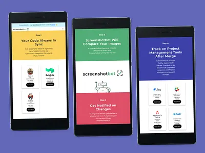 Screenshotbot: Mobile-first website b2b branding design figma illustration logo marketing mobile responsive ui uidesign ux uxdesign web