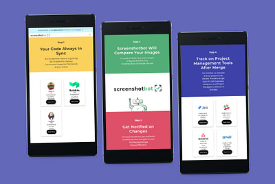 Screenshotbot: Mobile-first website b2b branding design figma illustration logo marketing mobile responsive ui uidesign ux uxdesign web