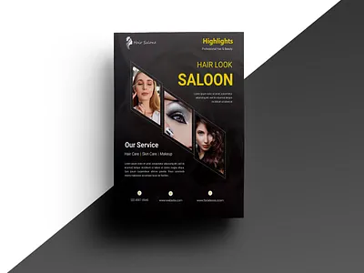 Flyer Design for Saloon advertising design banner beauty flyer brouchure business flyer design facebook post flyer flyer design graphic design illustration instagram post design linkedin post logo post design saloon flyer