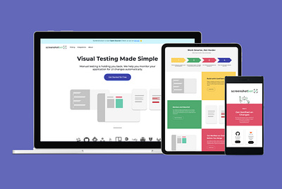 Screenshotbot: Responsive Marketing Web branding design desktop figma illustration logo marketing mobile responsive ui uidesign uxdesign web website