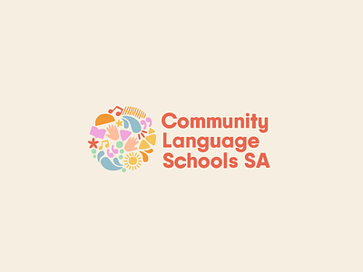 Logo | Community Language Schools SA branding color culture design education friendly fun graphic design icons illustration logo school typography ui ux vector vibrant