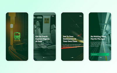 Train Station App app design logistics mobile app on boarding rail splash screen station train travel trip ui ux
