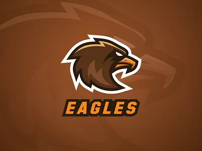 mascot logo eagles branding brown design eagle graphic design honduras logo mascot sport team vector
