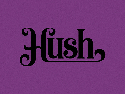 Hush / Deep Purple design graphic design logo vector