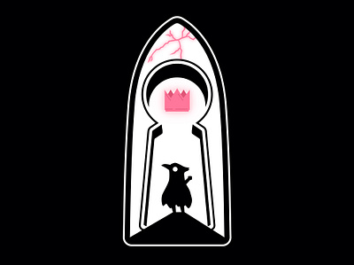 Death's Door badge badge design branding computer game crow death deaths door design door game hay hayhaily illustration logo logo design logo mark playstation vector video game xbox