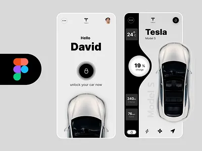 Tesla Car App Design 3d animation app appdesigning branding design graphic design illustration logo ui ux
