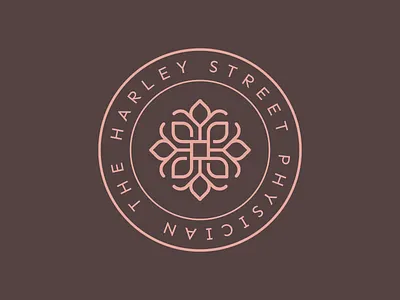 Harley Street Physician identity & website branding design illustration logo logos vector