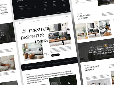 Fancy - Furniture website landing page ✨ architecture chair cozy design furniture home home decor interior interior design room shop ui uidesign uiux ux web web design website websitedesign