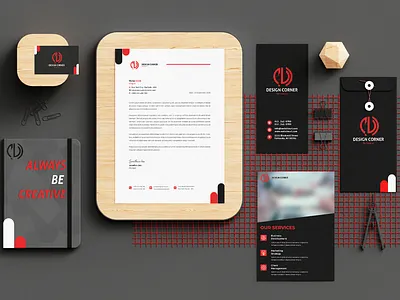 Full stationery package Design For Recent Project brand design branding business card company corporate design creative design design flyer graphic design invitation invoice letterhead logo modern modern design print stationery stationery design