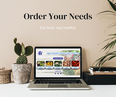 Online Food Delivery System Homepage graphic design ui