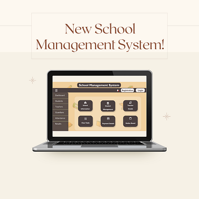 School Management System Website Homepage design graphic design illustration ui user interface ux ux design