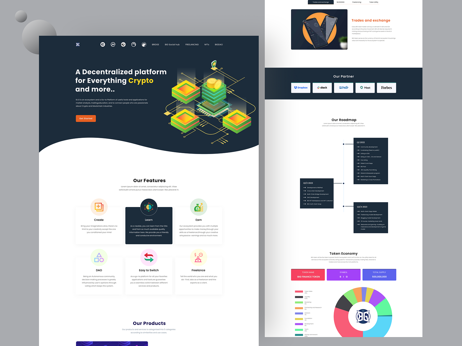 Cryptocurrency Landing Page Design | crypto blockchain by MD MASUD RANA on  Dribbble
