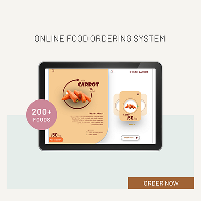 Online Food Ordering Website design graphic design illustration ui user interface ux ux design